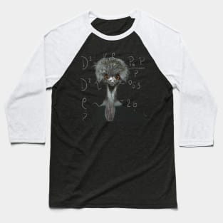 Funny Emu | Einstein | Humorous Gift Baseball T-Shirt